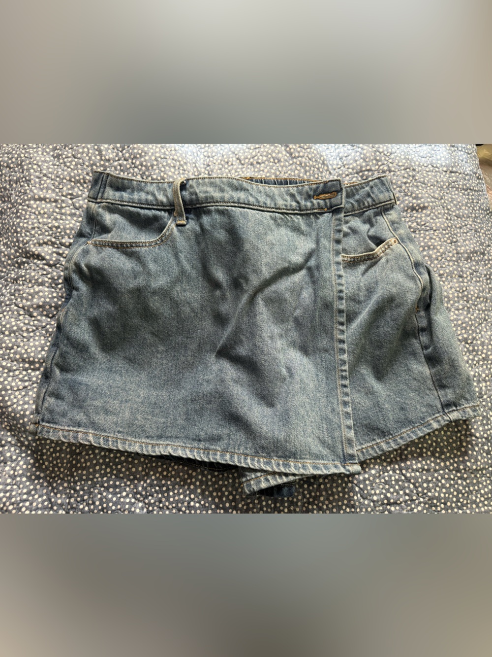 Maurices Light Blue Denim Skort
